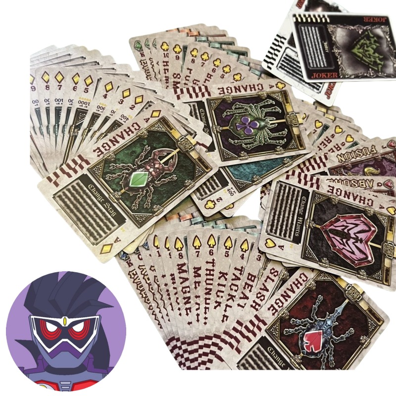 Board Game Zoo - Bandai Kamen Rider personnages d'anime cartes