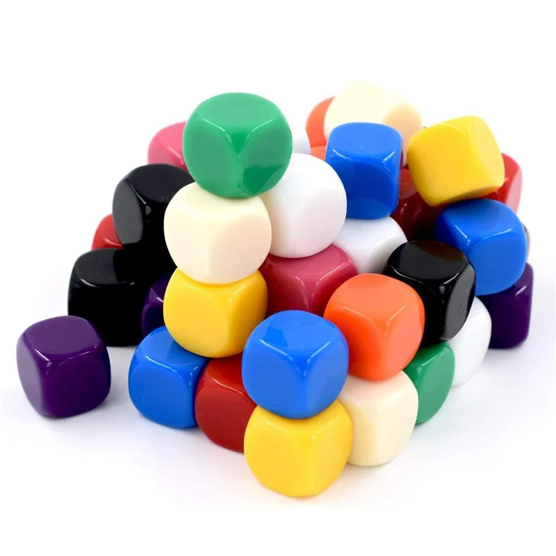 Dés vierges multicolores en ac - Board Game Loop avis et prix