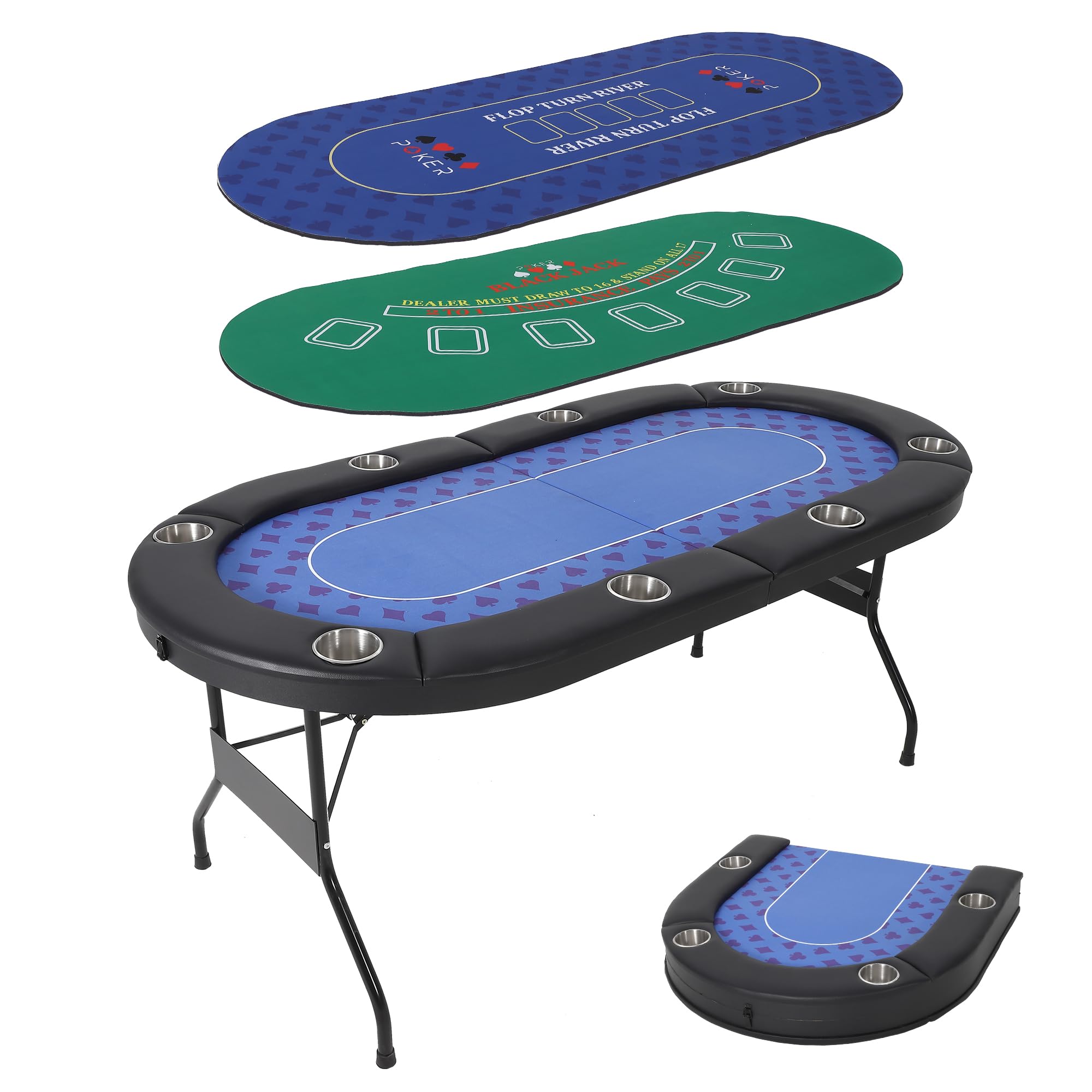 Table de poker pliable pour 8  - Board Game Hotel avis et prix