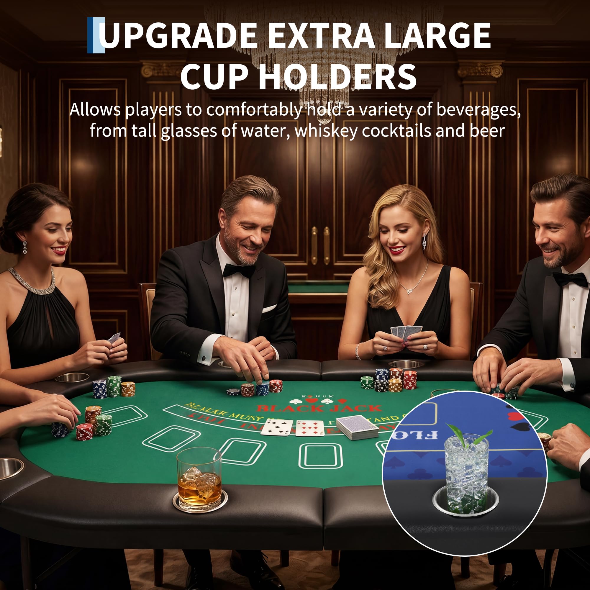 Table de poker pliable pour 8  - Board Game Hotel avis et prix