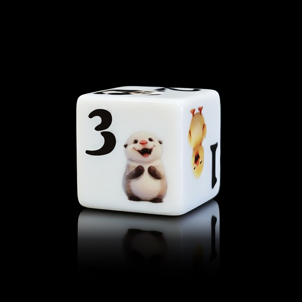 12 dés en acrylique imprimés d - Board Game Print avis et prix