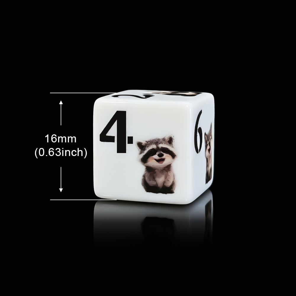 12 dés en acrylique imprimés d - Board Game Print avis et prix