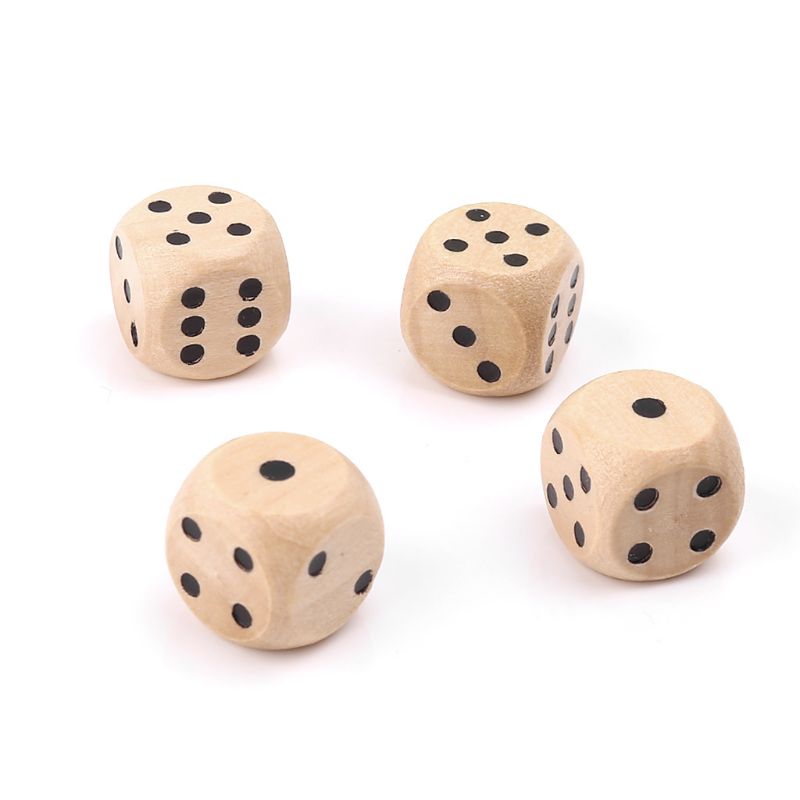 Dés en bois à 6 faces D6, 10 p - Board Game Loop avis et prix